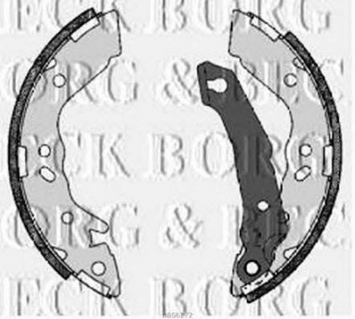 BORG & BECK bbs6272 -  Комплект тормозных колодок
